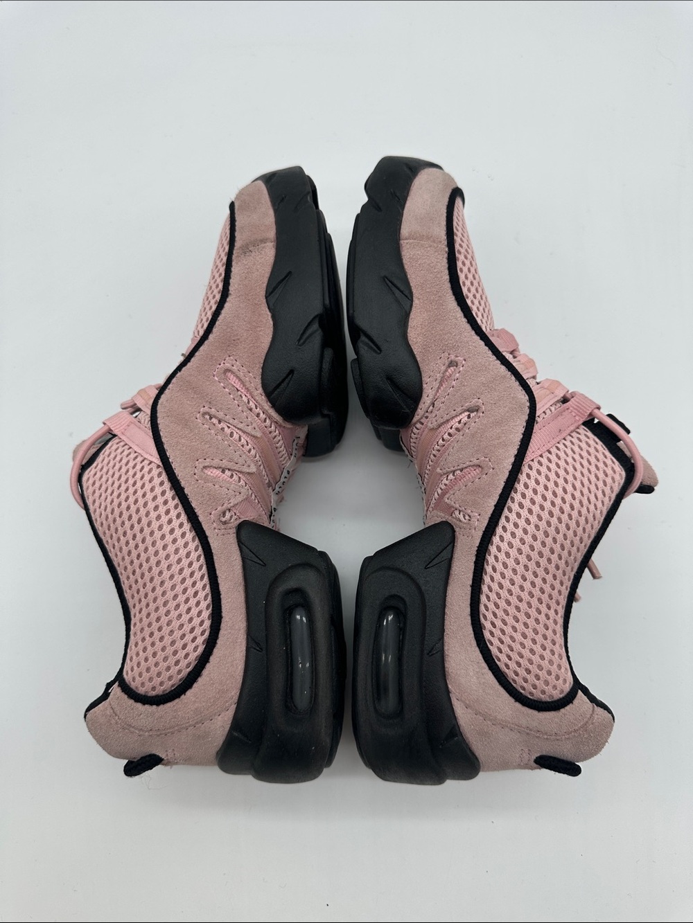 Bloch Boost Pink and Black Mesh Split Sole Dance Sneakers - Picture 5 of 9